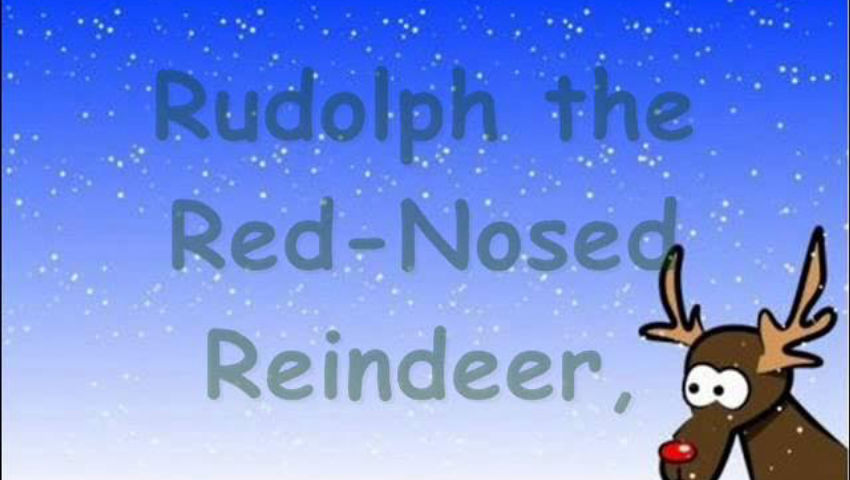 Red nosed on sale reindeer song