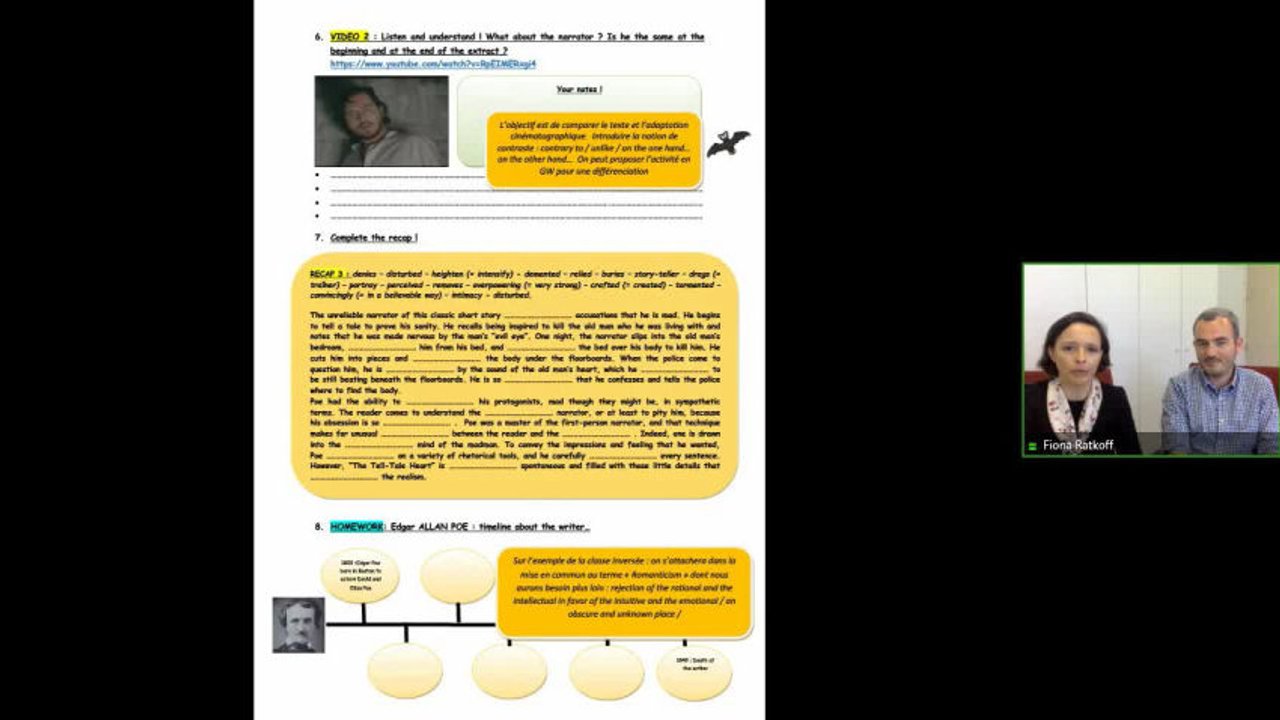 Webinaire : séquence LLCE sur la littérature gothique - Langues Vivantes